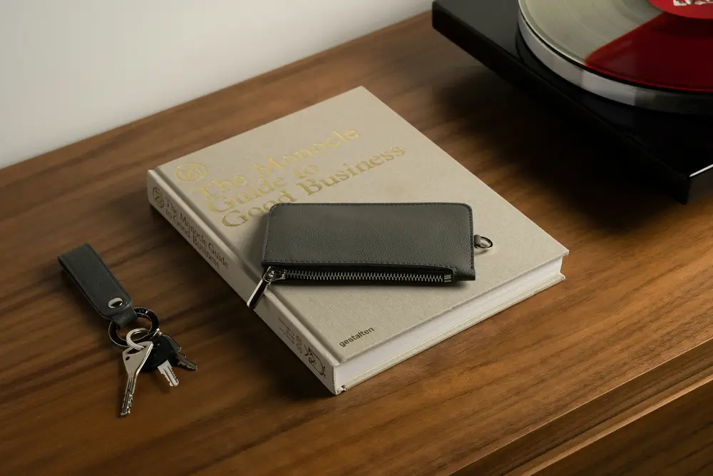 Heritage Leather Key Fob — wholesale bridle leather key fob with solid brass ring